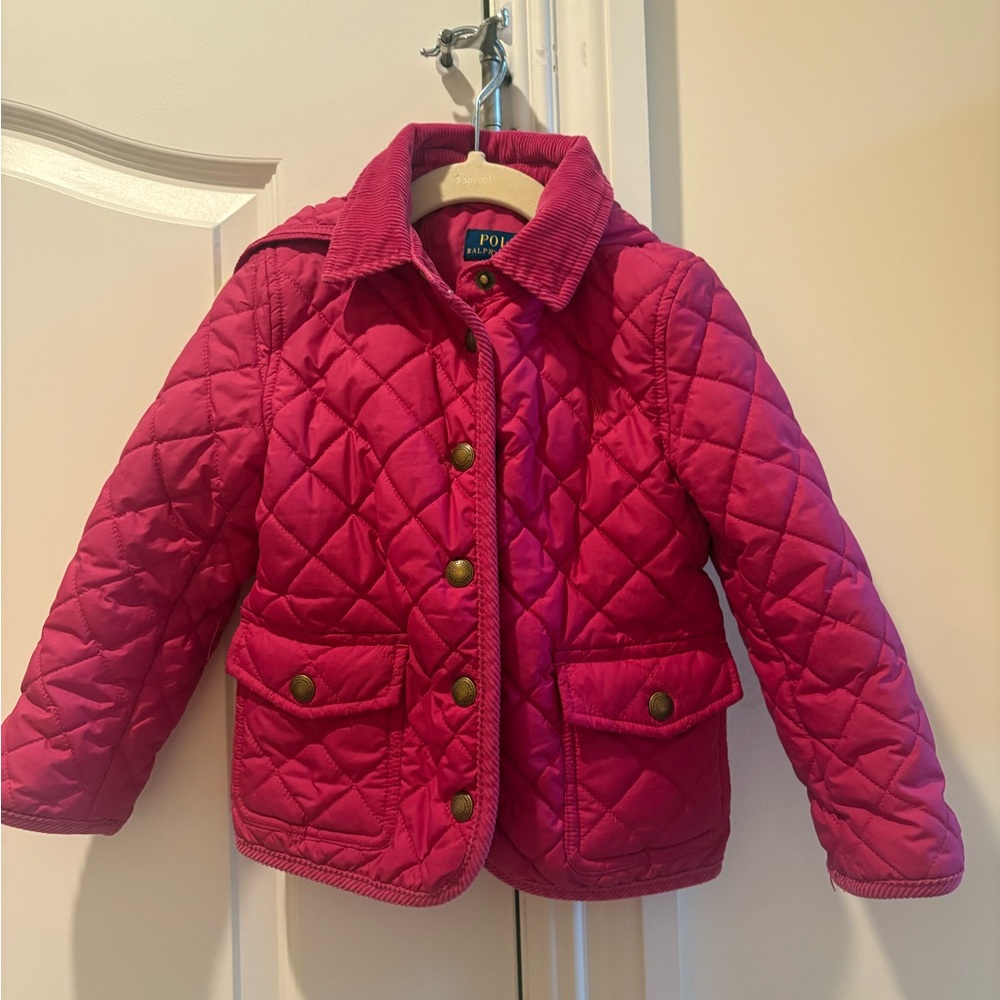 Polo by Ralph Lauren Kids Pink Quilted Puffer Jacket